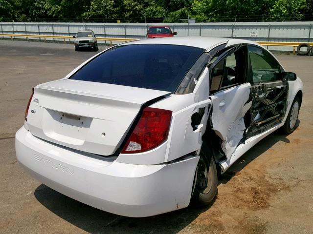 1G8AJ55FX7Z142500 - 2007 SATURN ION LEVEL WHITE photo 4