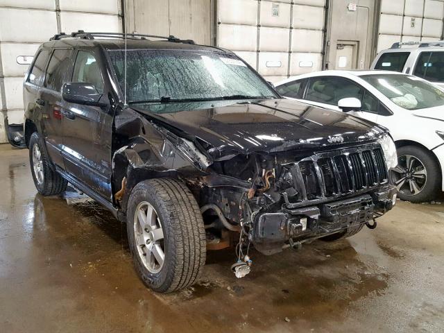 1J8GR48K48C178272 - 2008 JEEP GRAND CHER BLACK photo 1