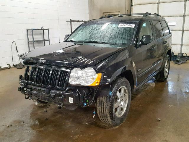 1J8GR48K48C178272 - 2008 JEEP GRAND CHER BLACK photo 2