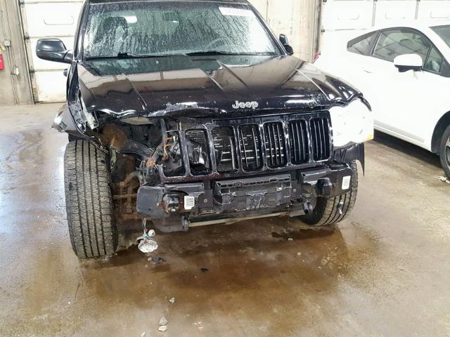 1J8GR48K48C178272 - 2008 JEEP GRAND CHER BLACK photo 9