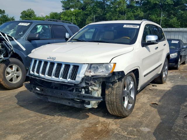 1C4RJFCT7CC108065 - 2012 JEEP GRAND CHER WHITE photo 2