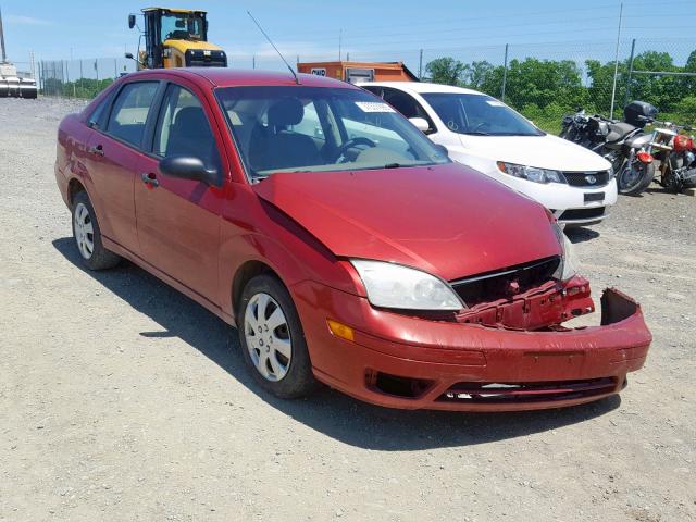 1FAFP34N75W244915 - 2005 FORD FOCUS ZX4 RED photo 1