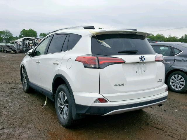 JTMRJREV6GD022925 - 2016 TOYOTA RAV4 HV XL WHITE photo 3