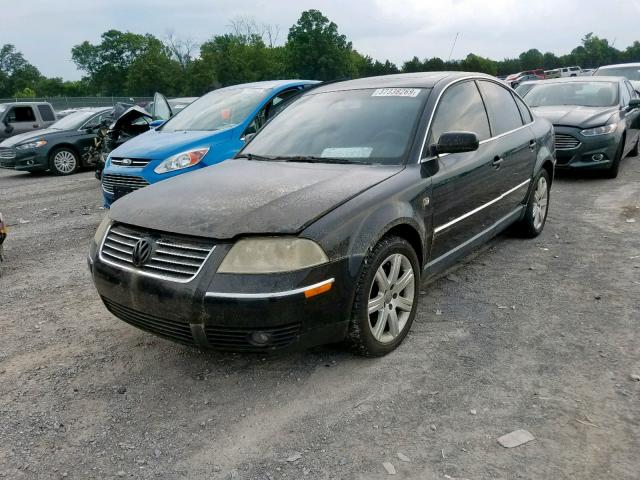 WVWPD63B12P452603 - 2002 VOLKSWAGEN PASSAT GLS BLACK photo 2