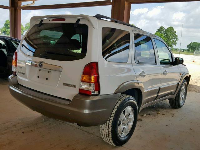 4F2YZ04144KM15280 - 2004 MAZDA TRIBUTE LX WHITE photo 4