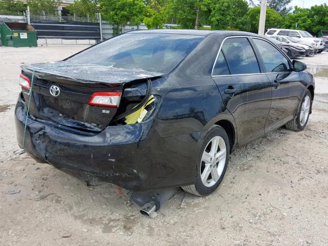 4T1BF1FK6CU200640 - 2012 TOYOTA CAMRY BASE BLACK photo 4