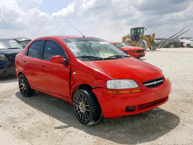 KL1TD52695B427342 - 2005 CHEVROLET AVEO BASE Qırmızı foto 1