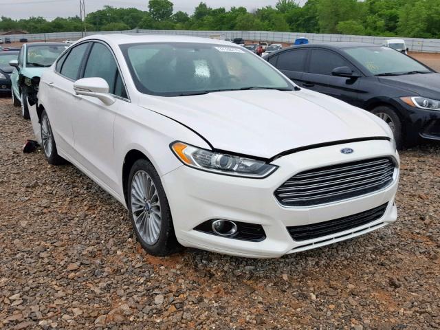 3FA6P0K98DR350683 - 2013 FORD FUSION TIT WHITE photo 1