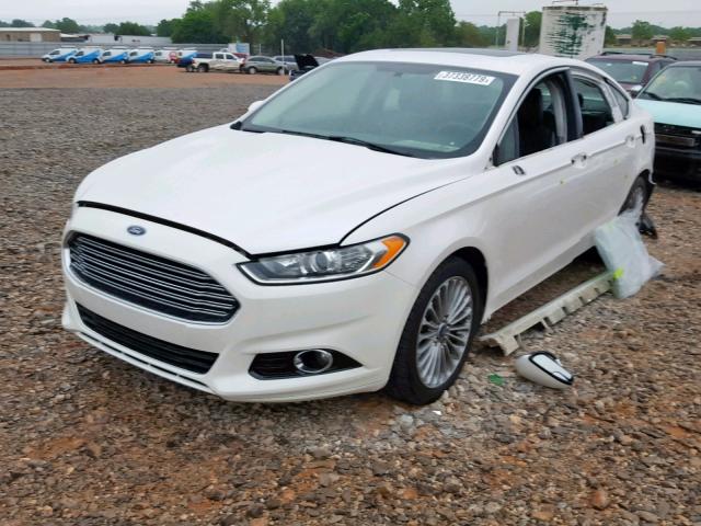 3FA6P0K98DR350683 - 2013 FORD FUSION TIT WHITE photo 2