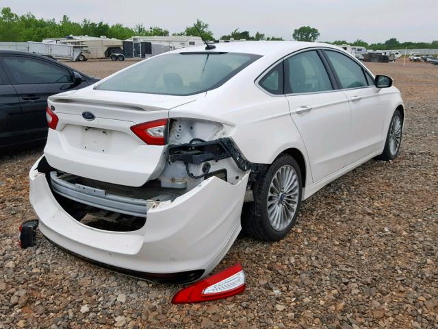 3FA6P0K98DR350683 - 2013 FORD FUSION TIT WHITE photo 4