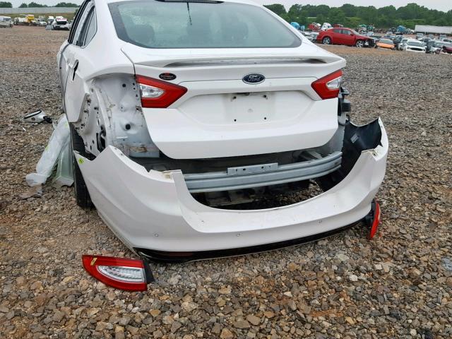 3FA6P0K98DR350683 - 2013 FORD FUSION TIT WHITE photo 9