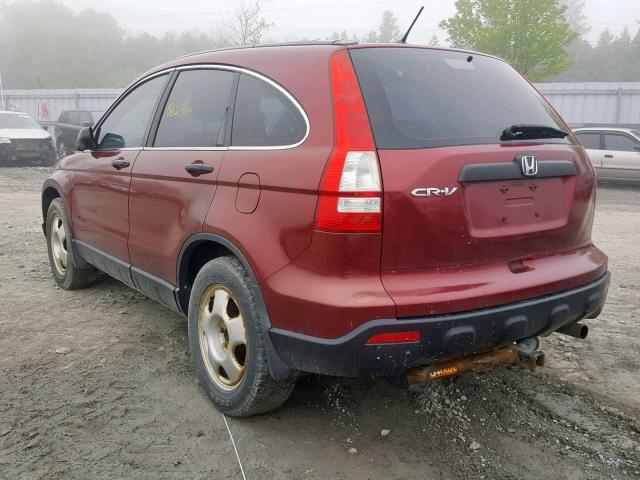 5J6RE38317L800947 - 2007 HONDA CR-V LX RED photo 3