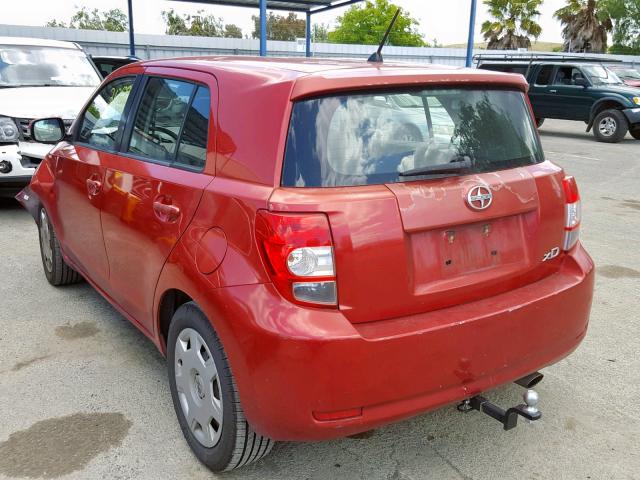 JTKKU104X8J025136 - 2008 TOYOTA SCION XD RED photo 3