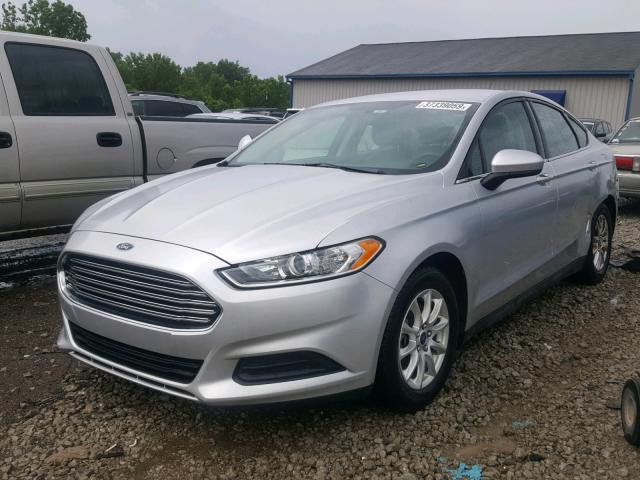 1FA6P0G77F5125572 - 2015 FORD FUSION S SILVER photo 2