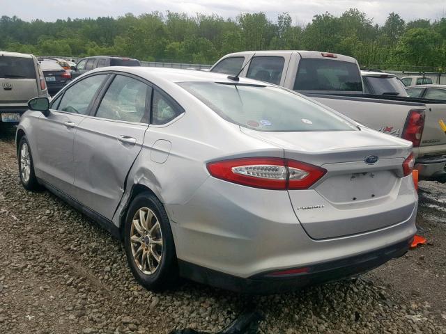 1FA6P0G77F5125572 - 2015 FORD FUSION S SILVER photo 3