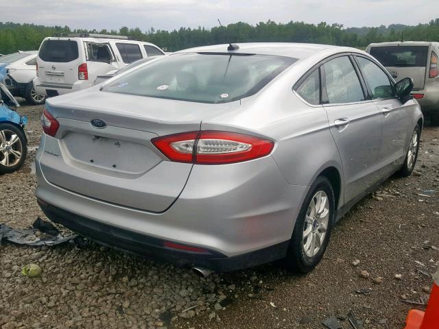 1FA6P0G77F5125572 - 2015 FORD FUSION S SILVER photo 4