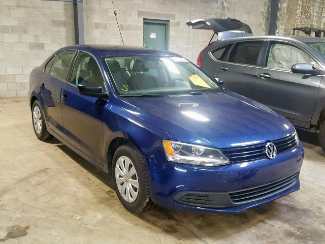 3VW2K7AJ8DM278373 - 2013 VOLKSWAGEN JETTA BASE BLUE photo 1