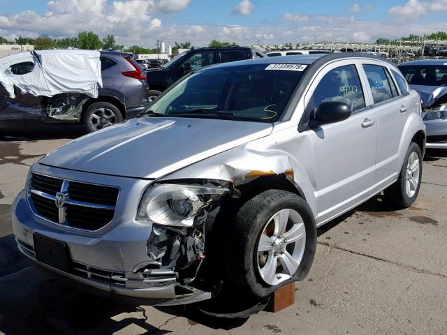 1B3CB4HA7AD613529 - 2010 DODGE CALIBER SX SILVER photo 2