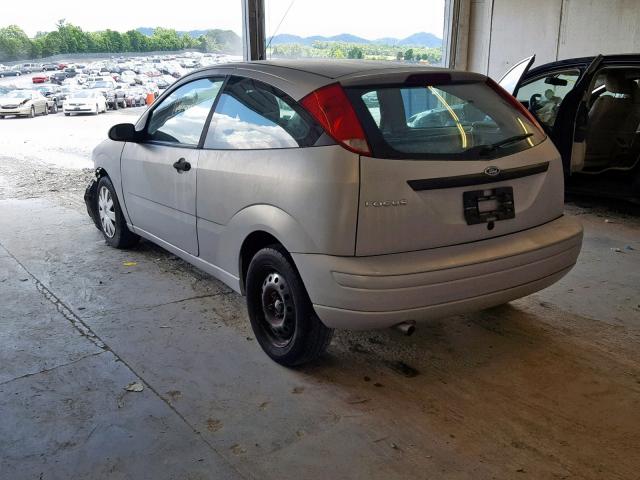 1FAFP31N47W180517 - 2007 FORD FOCUS ZX3 SILVER photo 3