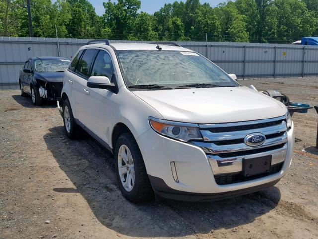 2FMDK3JC3DBC11053 - 2013 FORD EDGE SEL WHITE photo 1