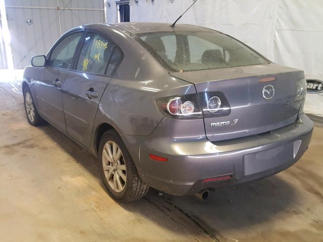 JM1BK32G481842179 - 2008 MAZDA 3 I GRAY photo 3