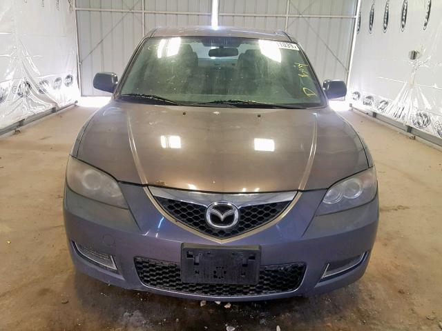 JM1BK32G481842179 - 2008 MAZDA 3 I GRAY photo 9