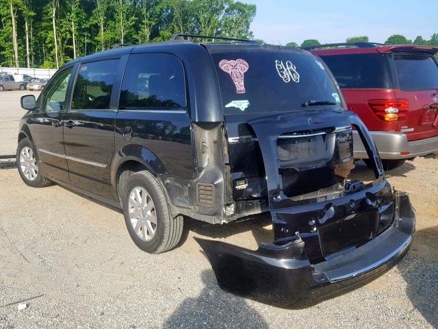 2C4RC1BG0ER436052 - 2014 CHRYSLER TOWN & COU BLACK photo 3