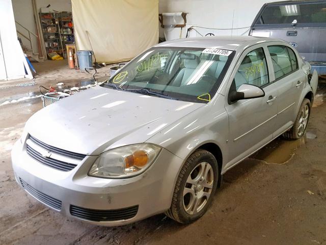 1G1AL55F067832338 - 2006 CHEVROLET COBALT LT SILVER photo 2