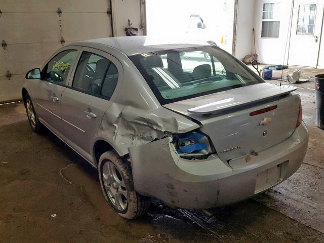 1G1AL55F067832338 - 2006 CHEVROLET COBALT LT SILVER photo 3