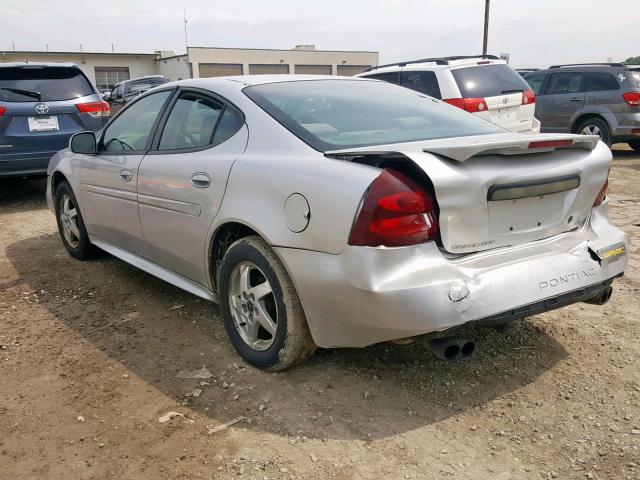 2G2WP522141306771 - 2004 PONTIAC GRAND PRIX SILVER photo 3