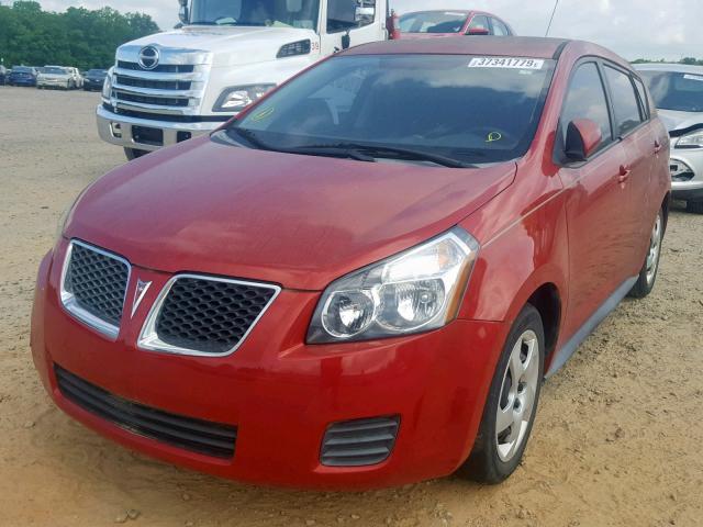 5Y2SP67849Z454411 - 2009 PONTIAC VIBE RED photo 2