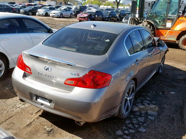 JNKCV61E19M302607 - 2009 INFINITI G37 BASE GRAY photo 4