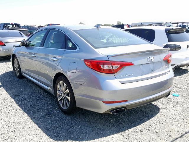 5NPE34AF9HH550691 - 2017 HYUNDAI SONATA SPO GRAY photo 3