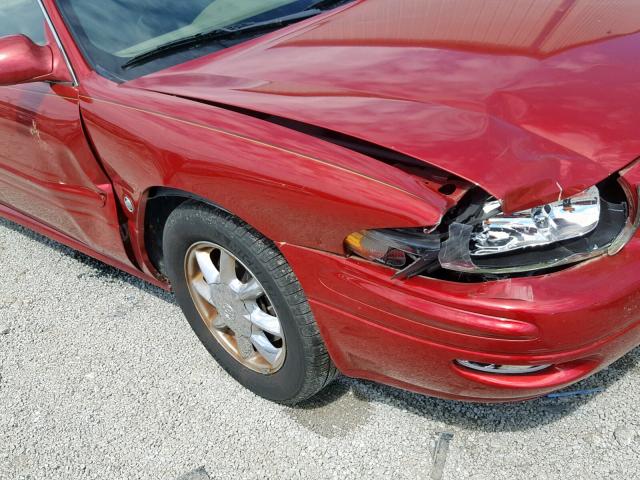 1G4HR54K85U149043 - 2005 BUICK LESABRE LI BURGUNDY photo 9