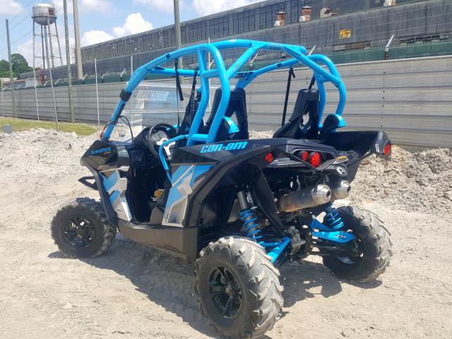 3JBPWAP23HJ000324 - 2017 CAN-AM MAVERICK 1 BLUE photo 3