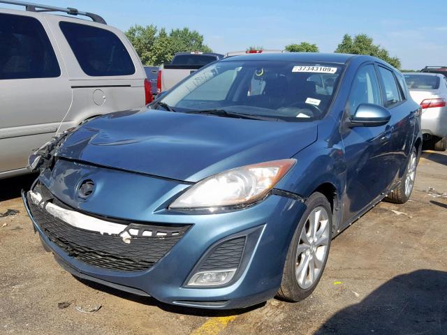 JM1BL1K68B1441766 - 2011 MAZDA 3 S BLUE photo 2