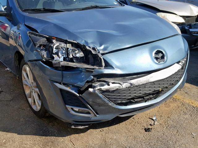 JM1BL1K68B1441766 - 2011 MAZDA 3 S BLUE photo 9