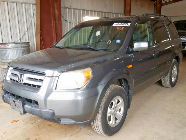 5FNYF28238B021408 - 2008 HONDA PILOT VP GRAY photo 2