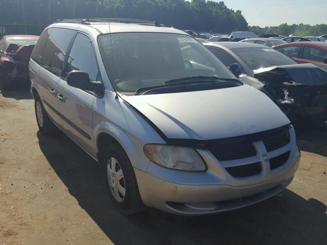 1D4GP45333B218160 - 2003 DODGE CARAVAN SP SILVER photo 1