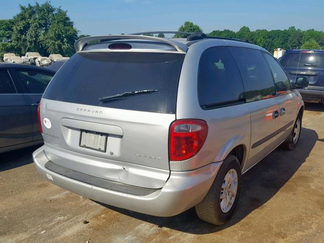 1D4GP45333B218160 - 2003 DODGE CARAVAN SP SILVER photo 4