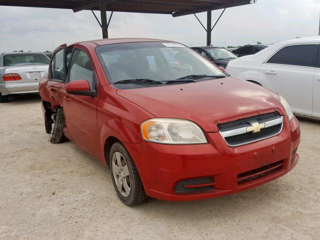 KL1TD5DE0BB129617 - 2011 CHEVROLET AVEO LS RED photo 1