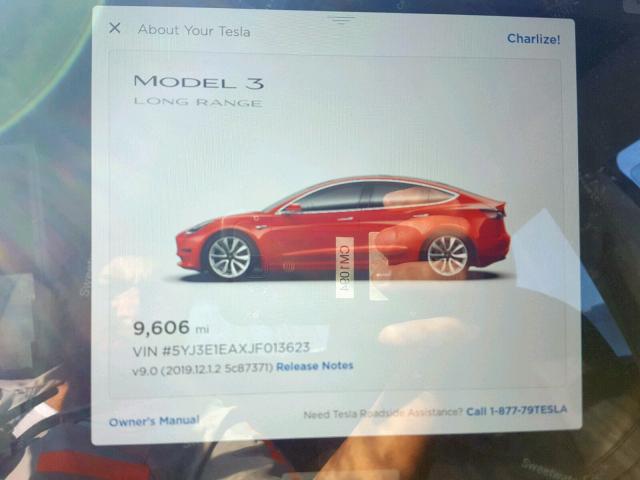 5YJ3E1EAXJF013623 - 2018 TESLA MODEL 3 RED photo 8