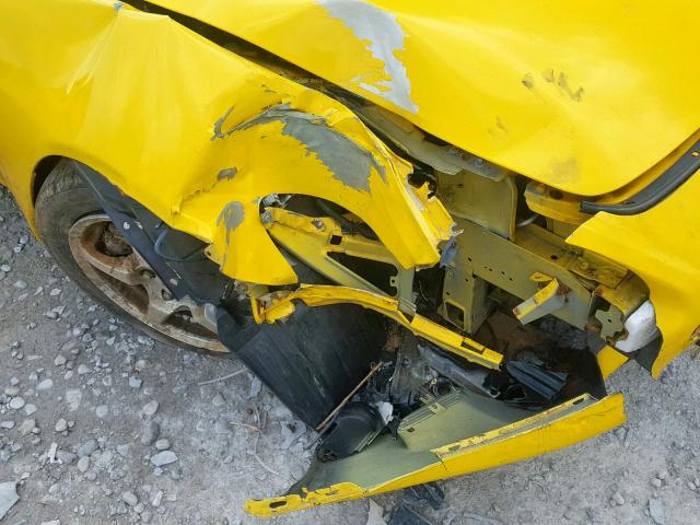 JHMAP11411T004838 - 2001 HONDA S2000 YELLOW photo 9