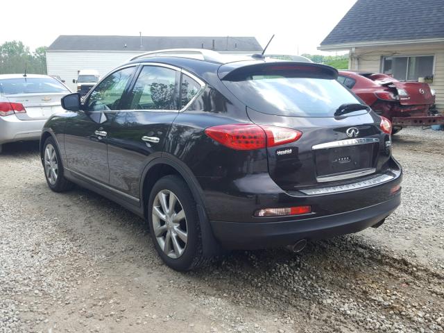 JN1AJ0HR7AM752232 - 2010 INFINITI EX35 BASE PURPLE photo 3