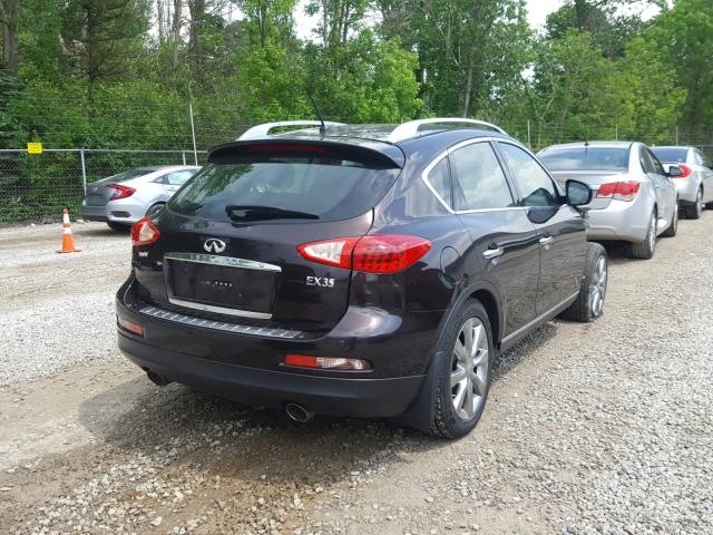 JN1AJ0HR7AM752232 - 2010 INFINITI EX35 BASE PURPLE photo 4