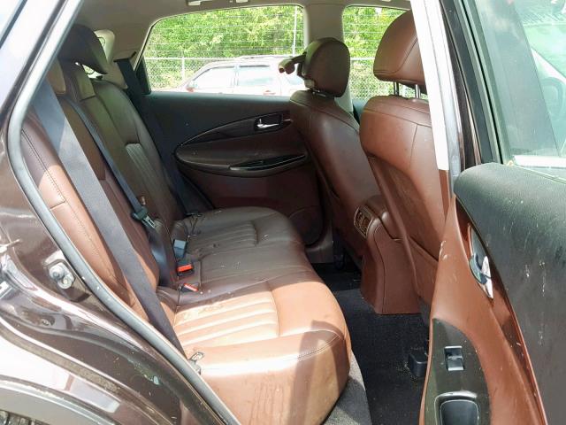 JN1AJ0HR7AM752232 - 2010 INFINITI EX35 BASE PURPLE photo 6