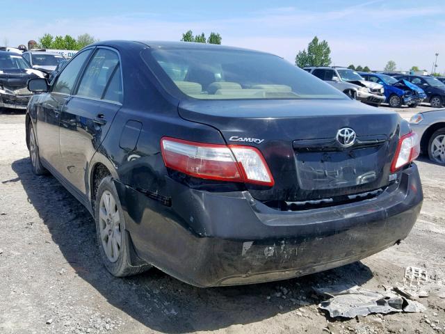 4T1BB46K09U065693 - 2009 TOYOTA CAMRY HYBR BLACK photo 3