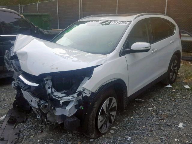 5J6RM3H98GL029362 - 2016 HONDA CR-V TOURI WHITE photo 2