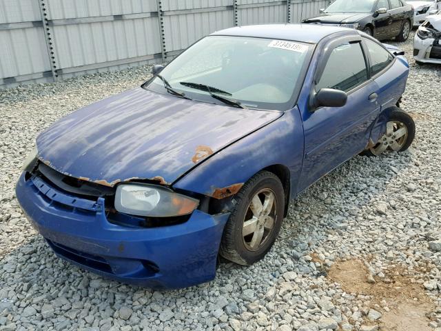 1G1JF12F757177629 - 2005 CHEVROLET CAVALIER L BLUE photo 2