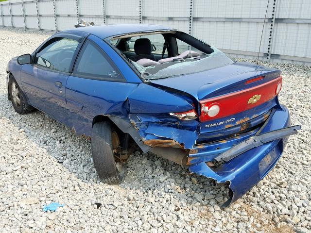 1G1JF12F757177629 - 2005 CHEVROLET CAVALIER L BLUE photo 3